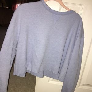 Blue thermal material long sleeve